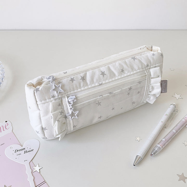 Star Pattern Pencil Pouch