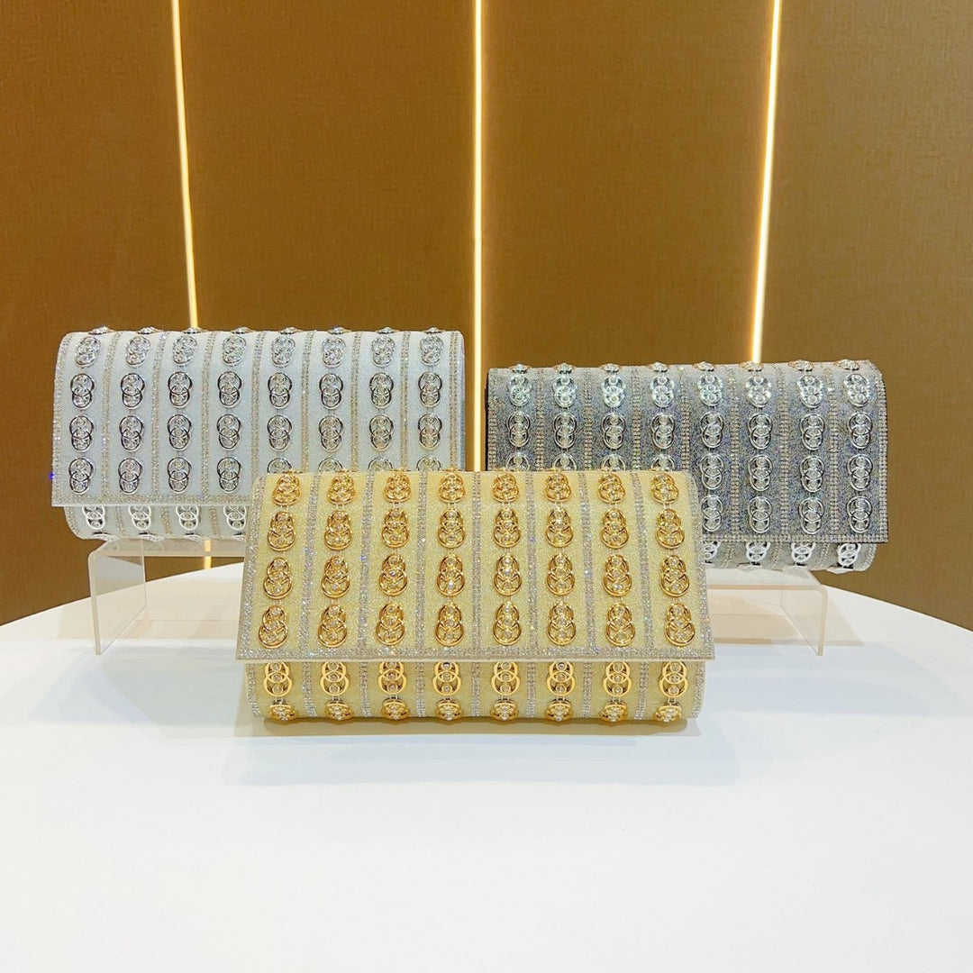 Decorative Rhinestone Clutch