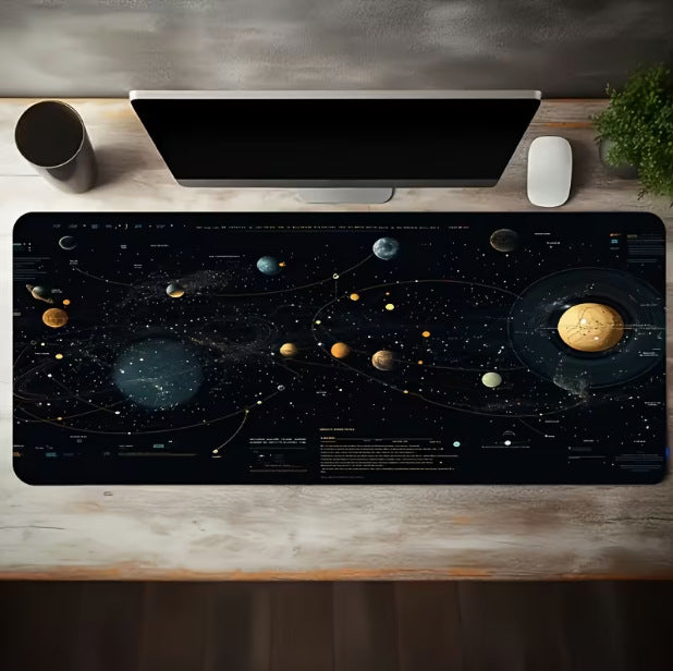 Planets-Themed Gaming Desk Mat Kalsten