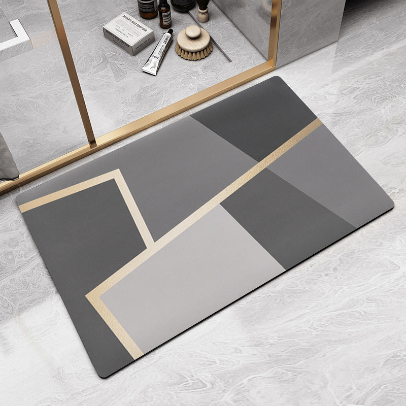 Geometric Pattern Bath Mat