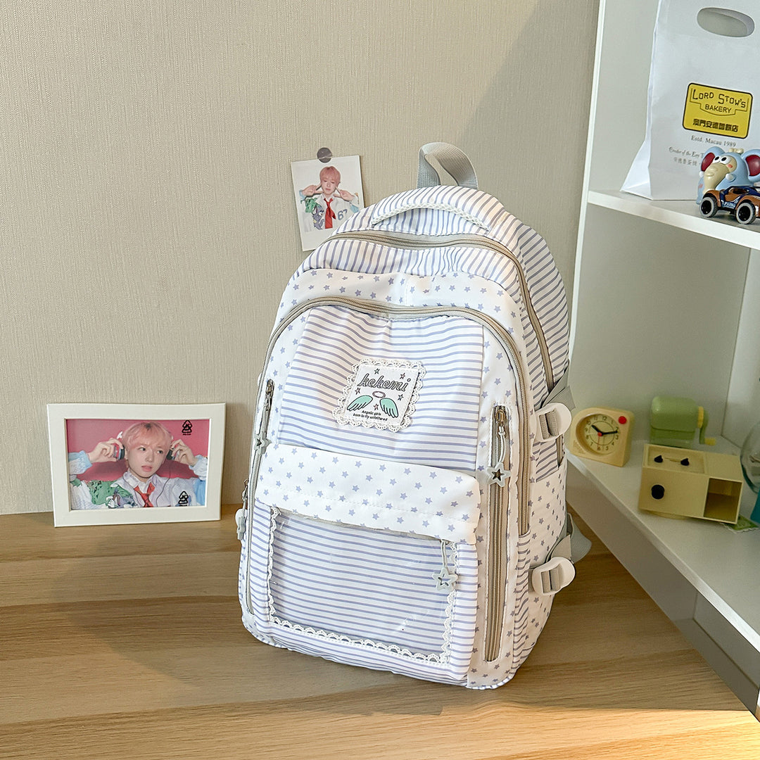 Cute Star-Patterned School Backpack Kalsten