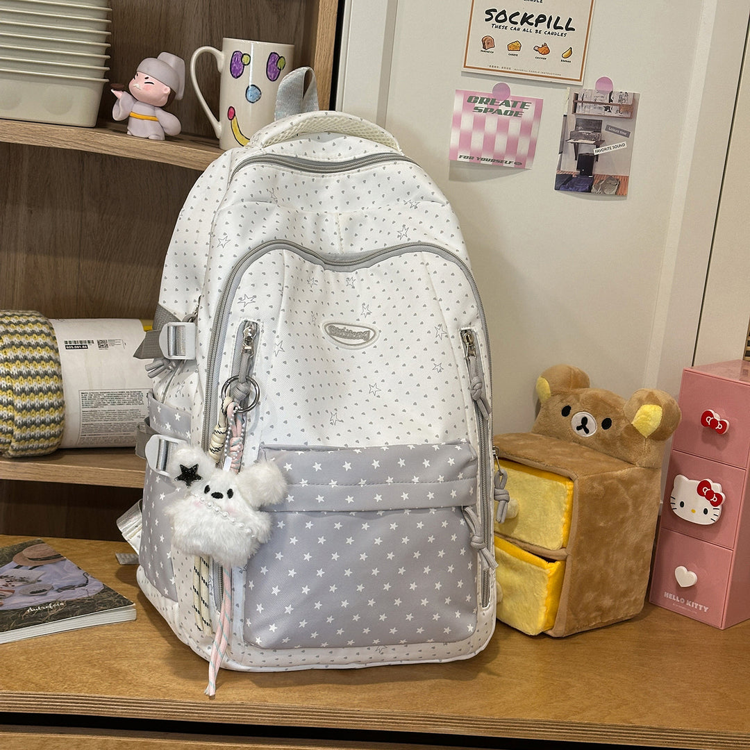 Decorative Star-Patterned Backpack Kalsten