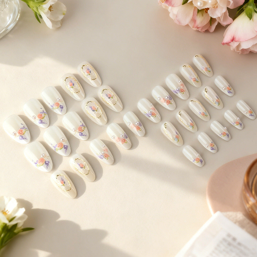 Floral Art Press-On Nail Set Kalsten