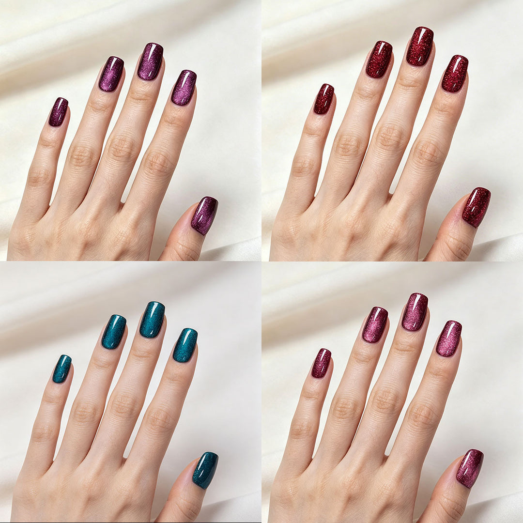 Glossy Acrylic Press-On Nail Set