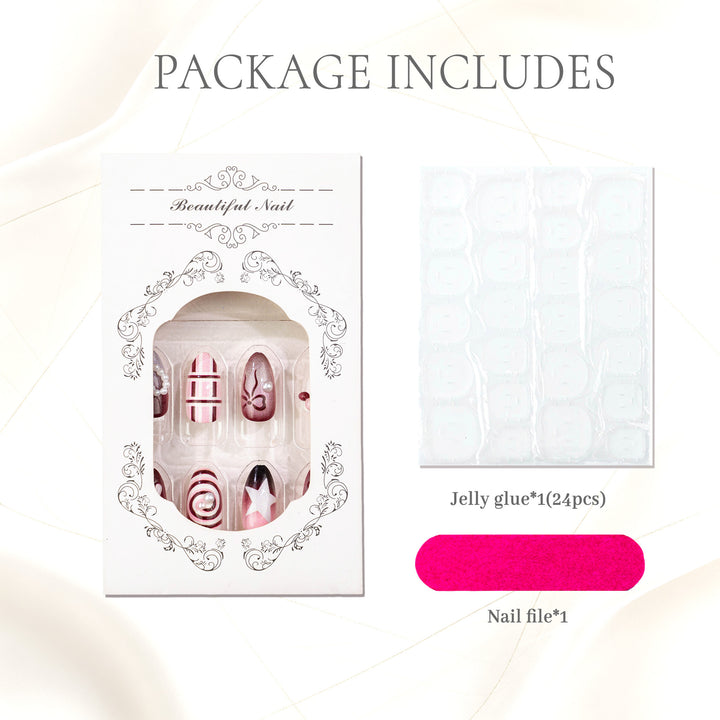 Artistic Decorative Press-On Nails