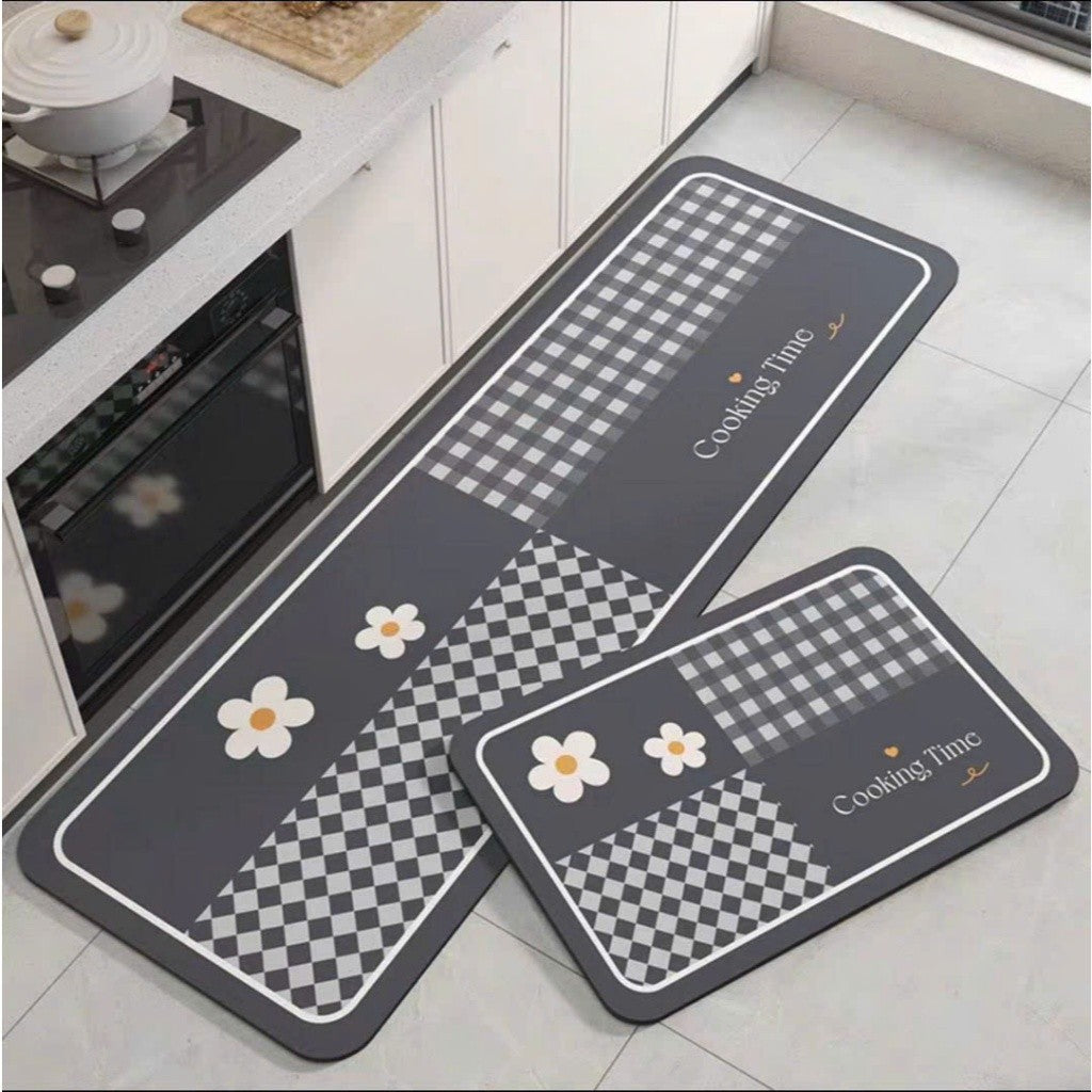 Modern Geometric Kitchen Runner Mat