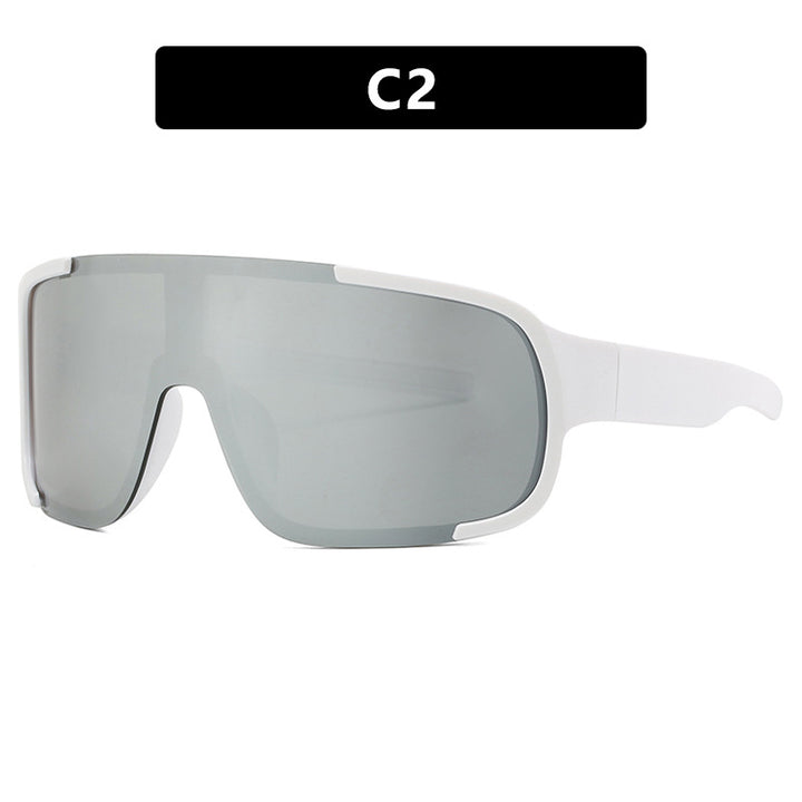 Women's sporty UV protection sunglasses with wide, aerodynamic shape Kalsten