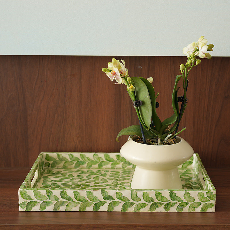 Elegant Serving Plate with Floral Relief Design Kalsten