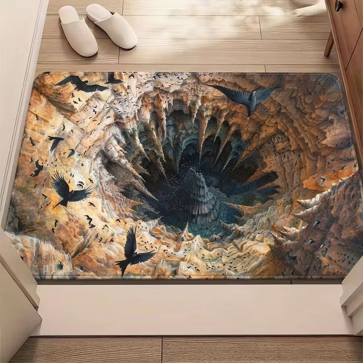Artistic 3D Cave Scene Area Mat Kalsten