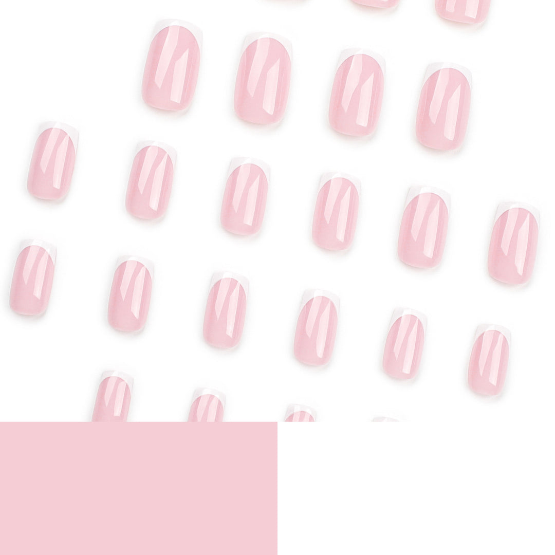 Elegant Nail Extensions with Precise French Tip Kalsten