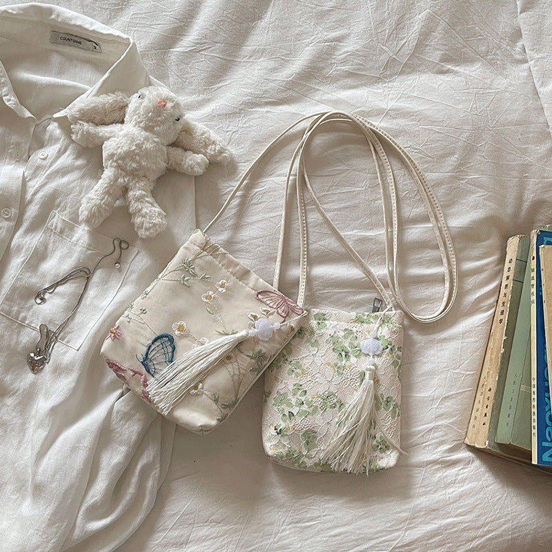 Elegant Embroidered Crossbody Bag