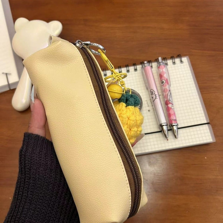 Premium Textured Leather Pencil Case