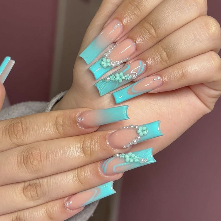 Elegant Decorative Acrylic Nail Extensions Kalsten
