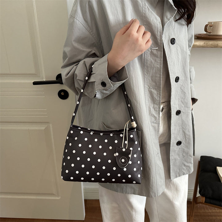 Casual Polka Dot Shoulder Handbag