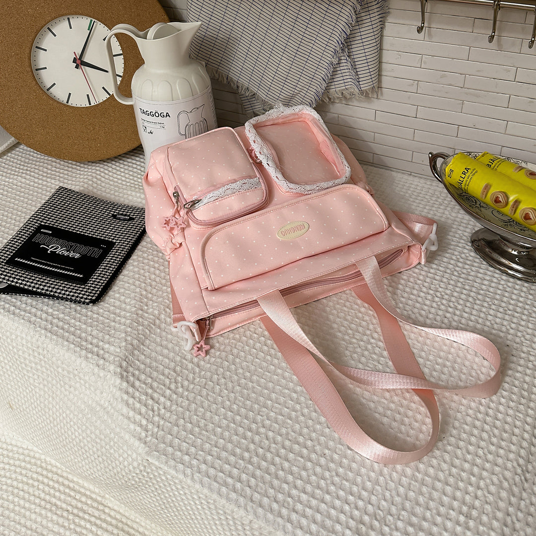 Stylish Multi-Pocket Patterned Backpack Kalsten