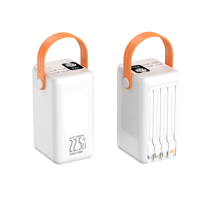 Portable power bank with ergonomic grip and digital charging display Kalsten