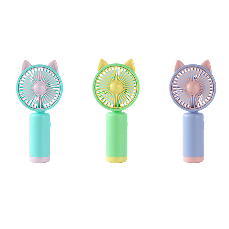 Women's portable hand fan with cute bunny ears design Kalsten