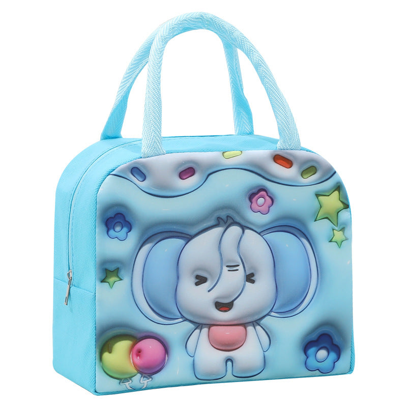 Cute Cat-Themed Insulated Lunch Box
