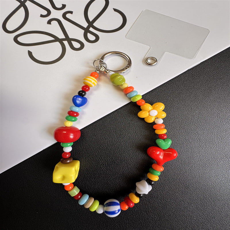 Playful Beaded Charm Keychain Kalsten 1790135076