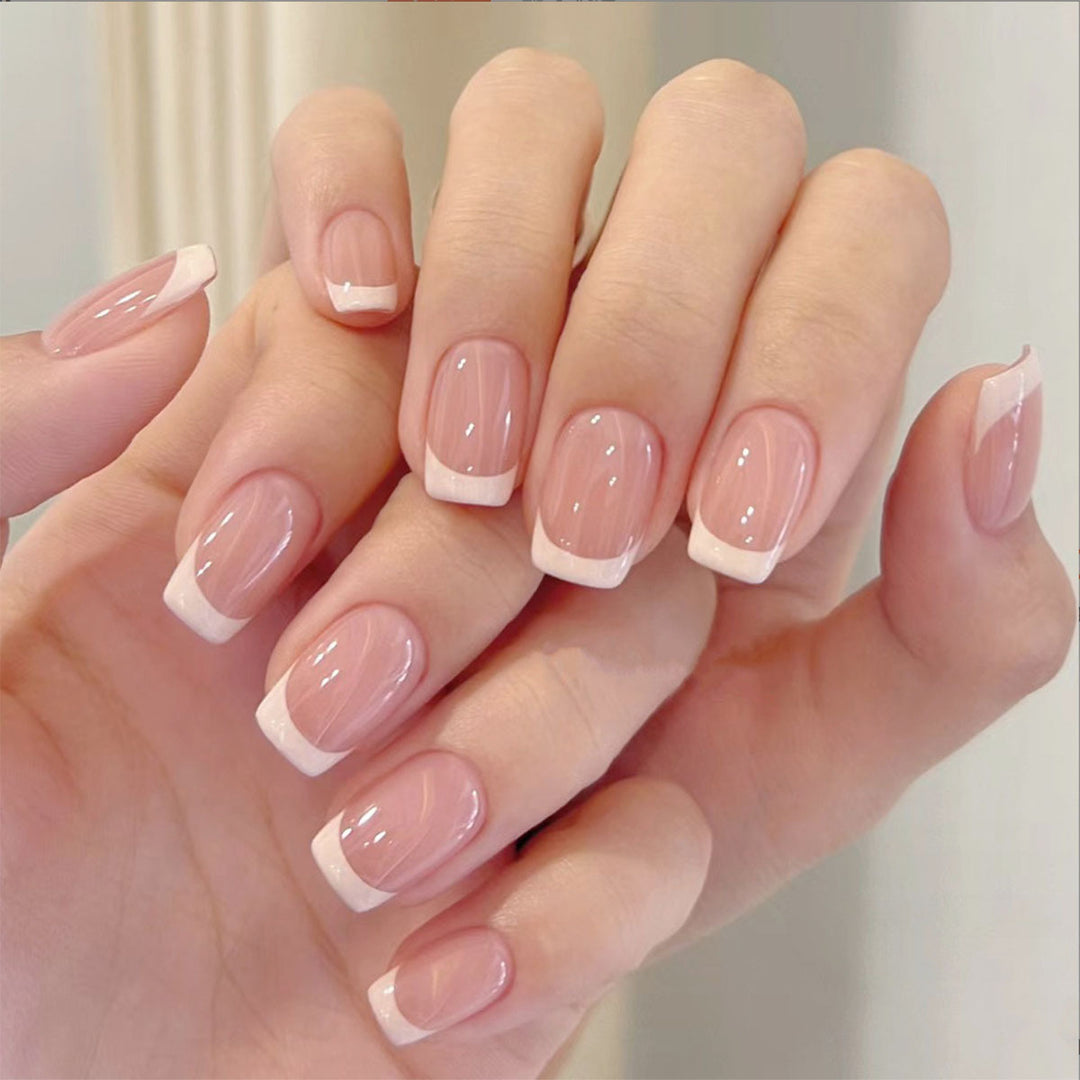 Elegant French Tip Press-On Nails