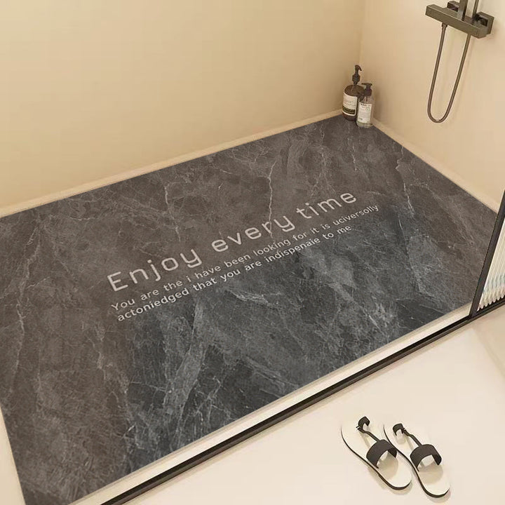 Marble Pattern Shower Mat Kalsten