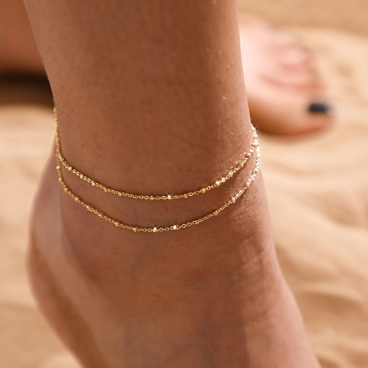 Elegant Double Chain Anklet Kalsten