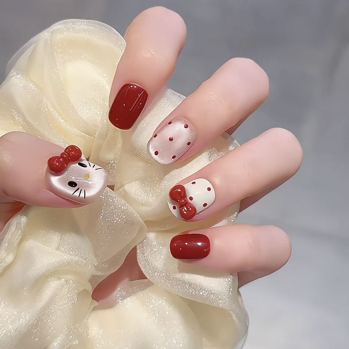 Creative Themed Press-On Nail Art Set Kalsten