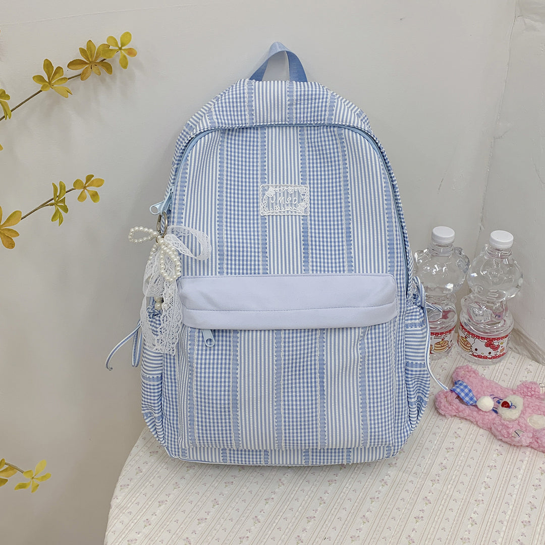 Cute Checked Design Backpack Kalsten