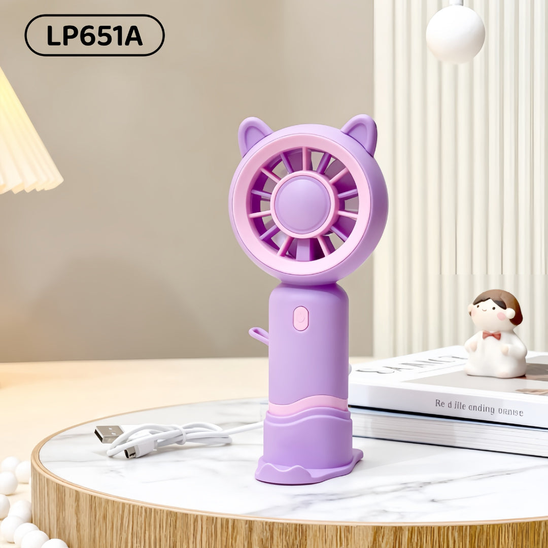 Women Portable USB Hand Fan with Cute Designs Kalsten