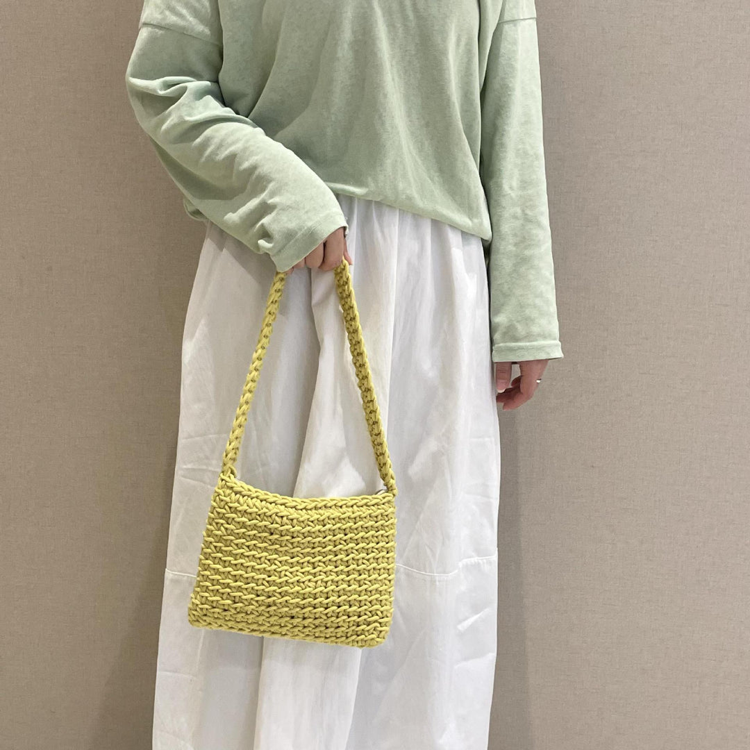 Hand-knotted shoulder bag made of high-quality sustainable material Kalsten