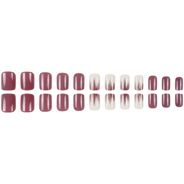Elegant Glossy Nail Art Press-On Extensions Kalsten
