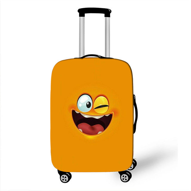 Unisex Hard-shell suitcase with funny cartoon face Kalsten