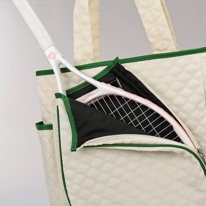 Multi-Pocket Quilted Tote Bag Kalsten