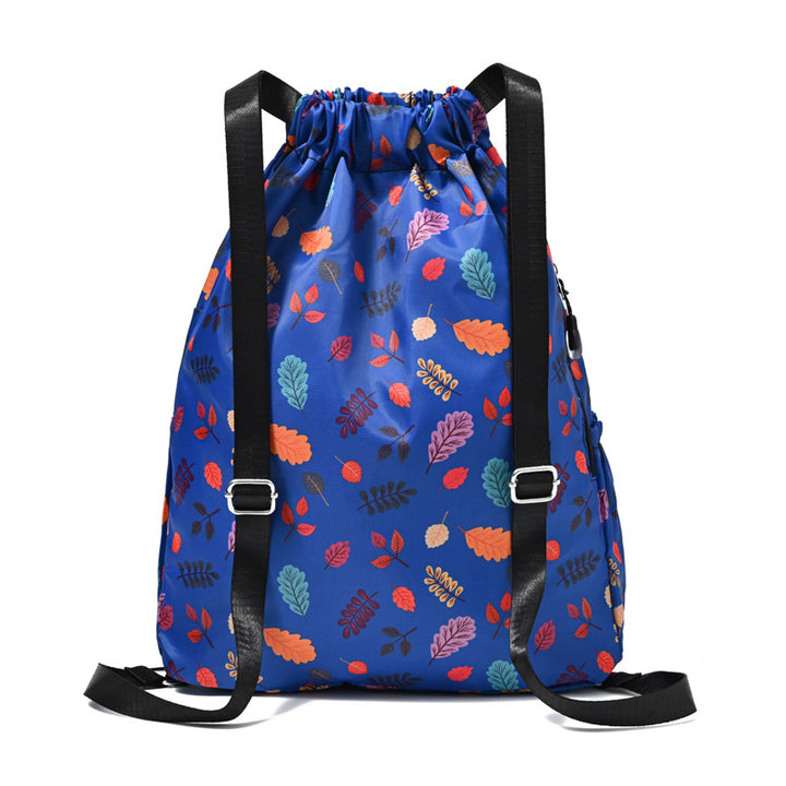 Drawstring Elephant Print Backpack Kalsten