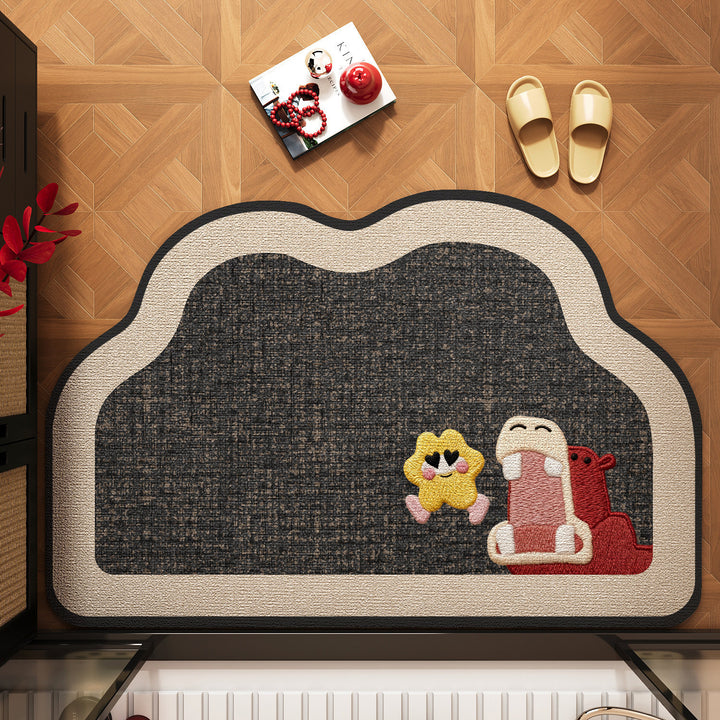 Cute Pet-Themed Bath Mat Kalsten