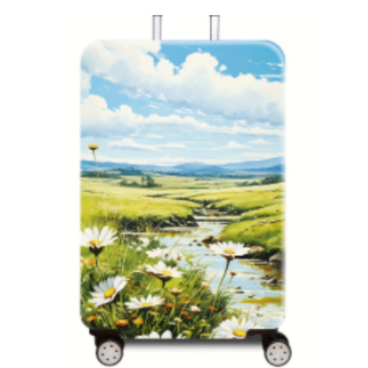 Women's Hard Shell Luggage with Enchanting Landscape Design Kalsten