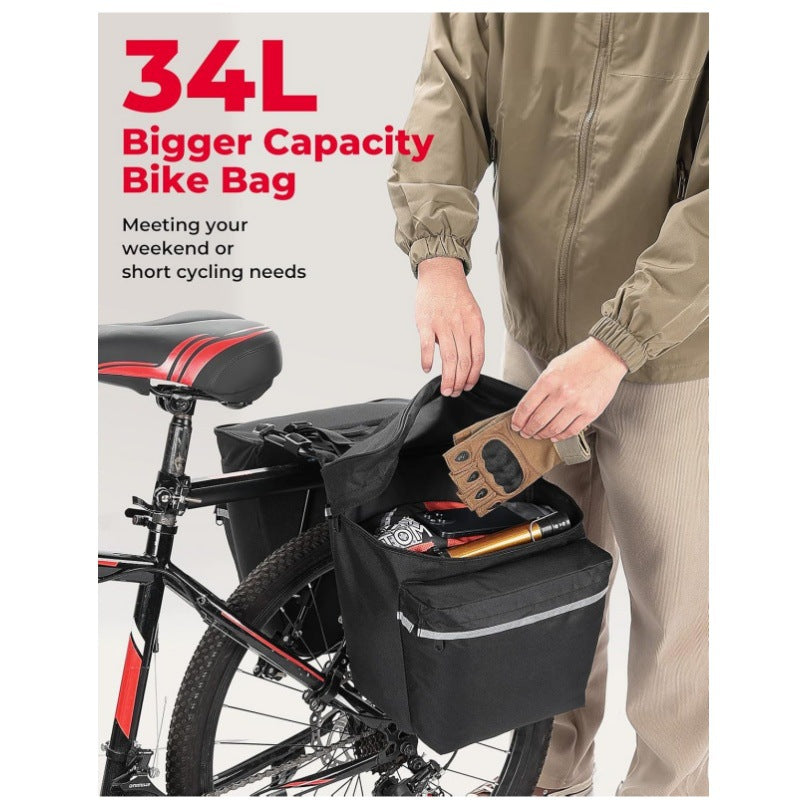 Bicycle bag with multiple attachment and insulated inner pocket Kalsten