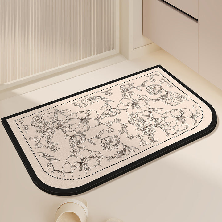Elegant Minimalist Bathroom Mat Kalsten