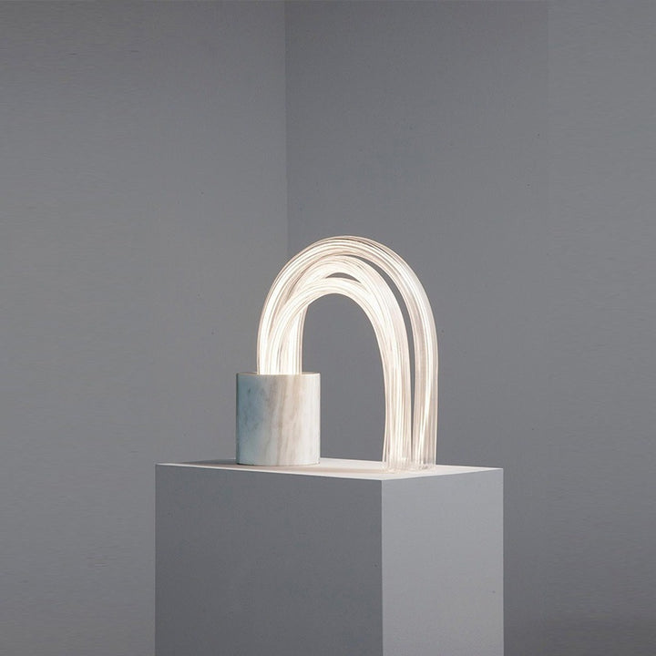 Modern Artistic Table Lamp with Arc Design