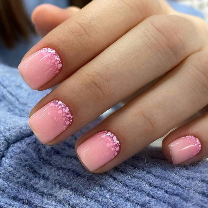 Elegant Glitter Ombre Nail Art Enhancements Kalsten