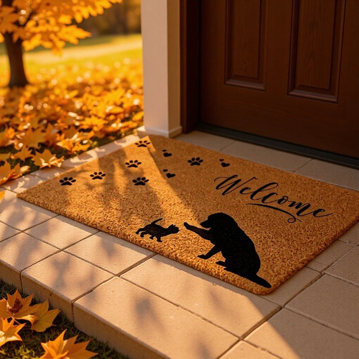 Half-Circle Coir Door Mat