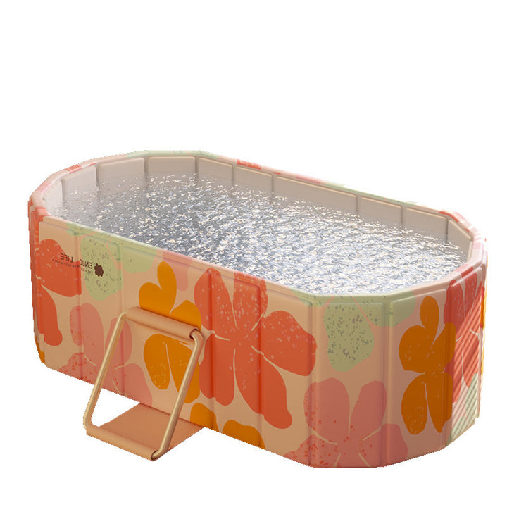 Women's Inflatable Children's Swimming Pool with Colorful Flower Pattern Kalsten