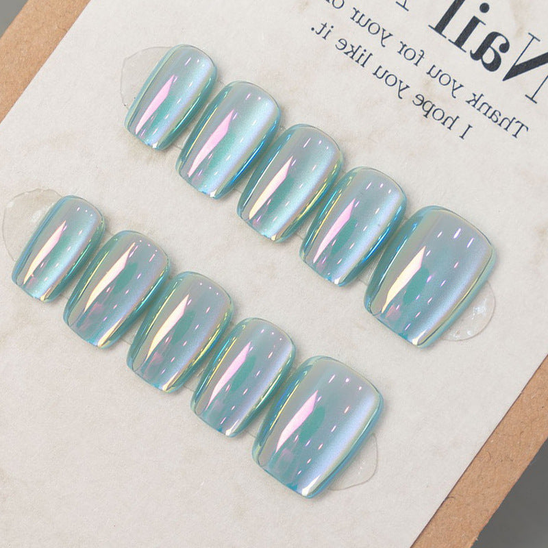 Stylish Press-On Nail Set with Iridescent Finish Kalsten