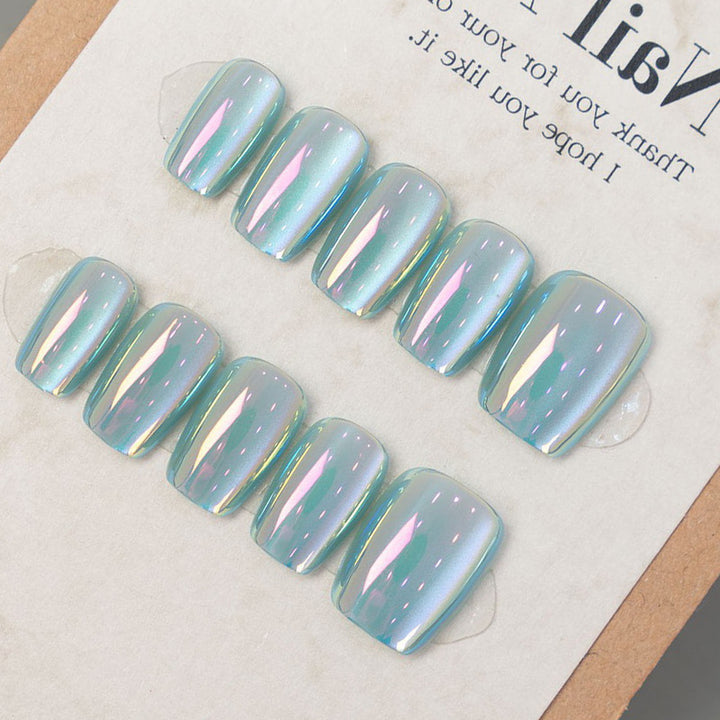 Stylish Press-On Nail Set with Iridescent Finish Kalsten