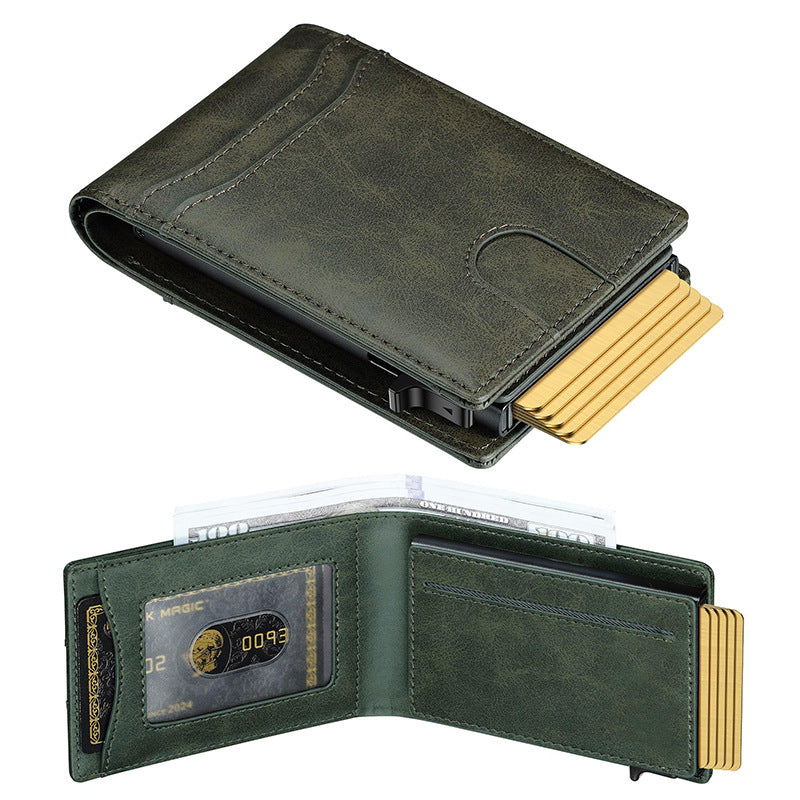 Slim RFID Protection Leather Wallet Kalsten