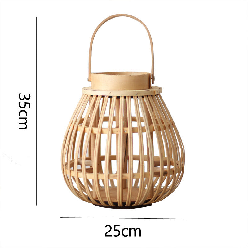 Natural Rattan Lantern Kalsten