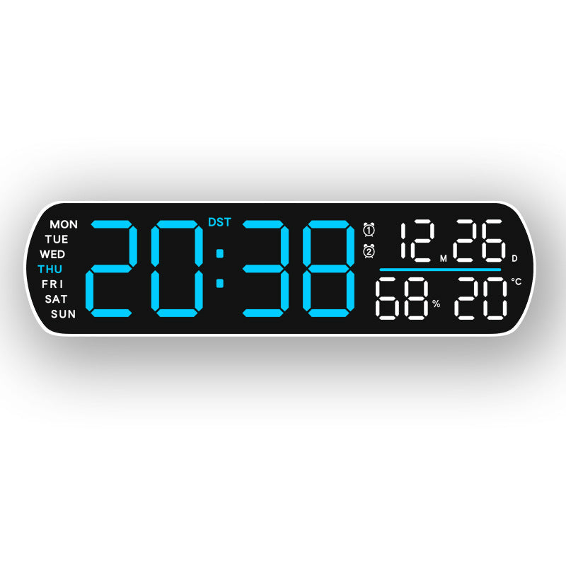 Digital wall clock with temperature and hygrometer display Kalsten