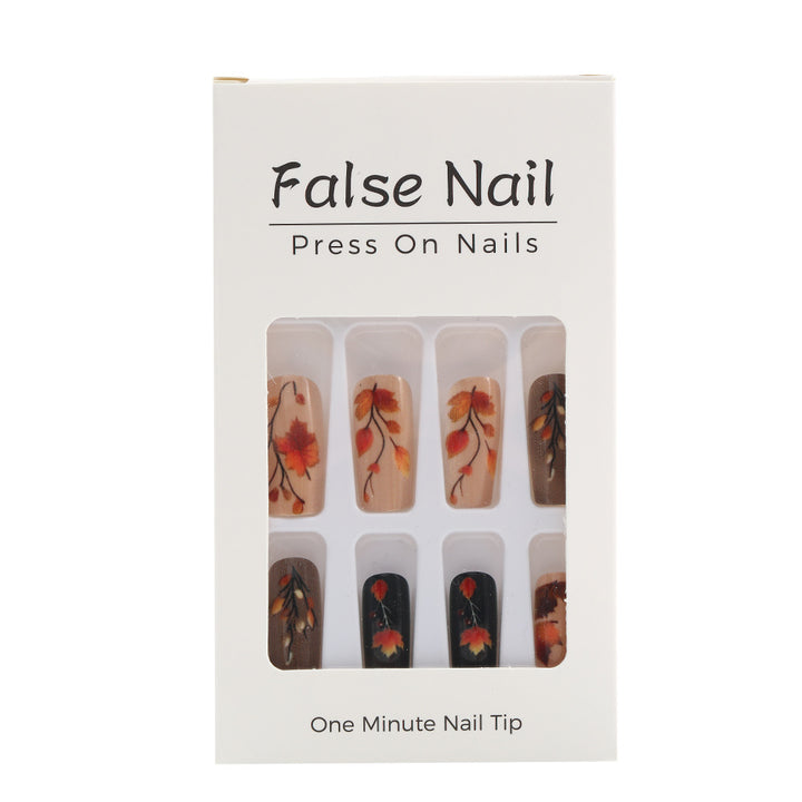 Artificial Nails Set with Seasonal Flower Designs Kalsten