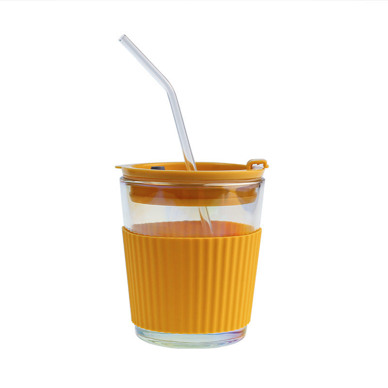 Ladies Insulated Drinking Cup with Flexible Silicone Cover and Integrated Straw Kalsten