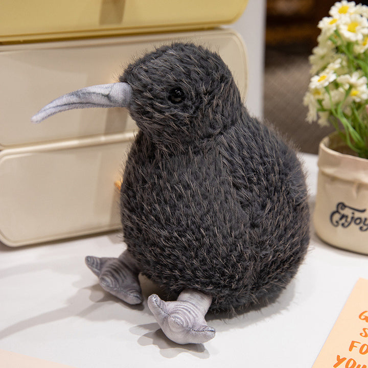 Realistic Plush Kiwi Bird Soft Toy with Weighted Base and Ultra-Soft Fur Kalsten